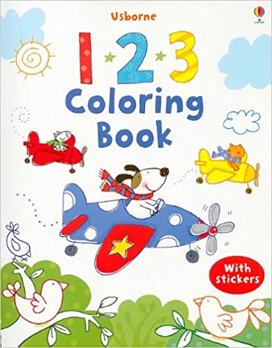 Usborne Colouring Book with Stickers