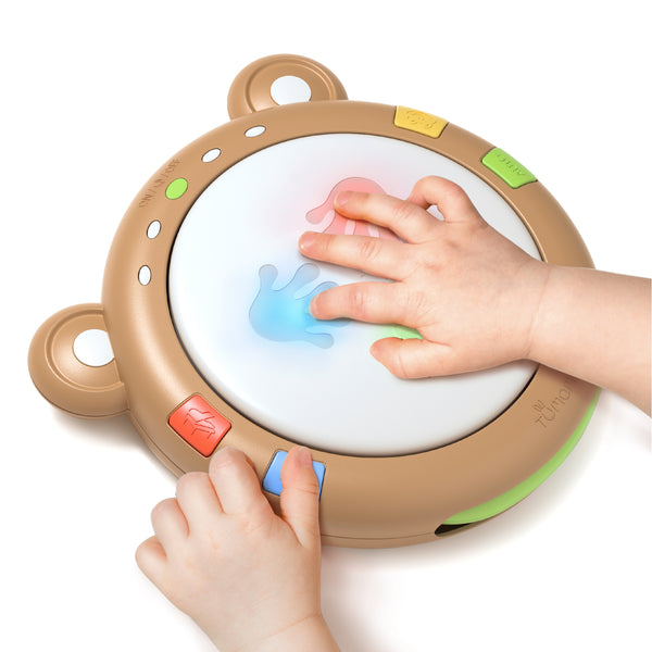 Musical Drum Bear Shaped - Brown