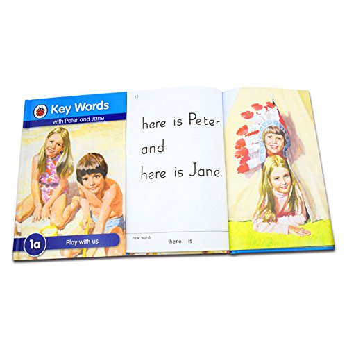 Ladybird Key Words with Peter and Jane Boxed Set (36 Books) Hard Cover