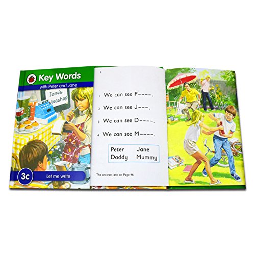 Ladybird Key Words with Peter and Jane Boxed Set (36 Books) Hard Cover