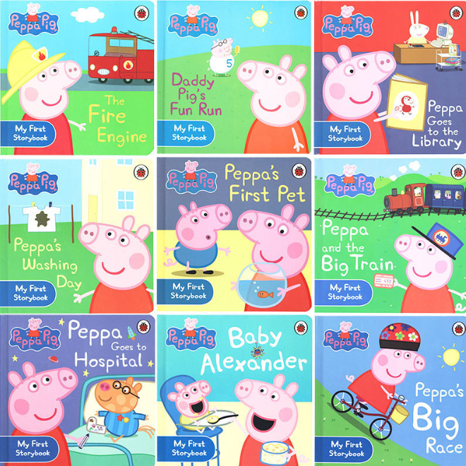 Peppa Pig Board Book Story Collection Set of 9