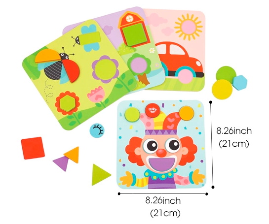 4 in 1 Chunky Wooden Shape Puzzle