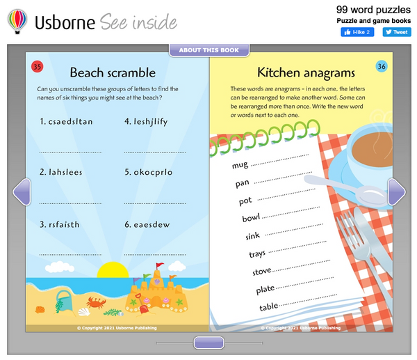 Usborne Activity and Puzzle Book