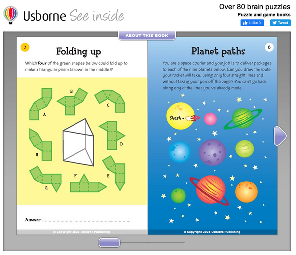 Usborne Activity and Puzzle Book