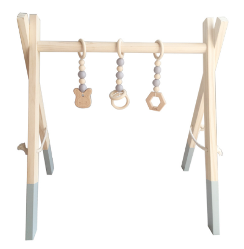 Wooden Baby Gym w/ Accessories