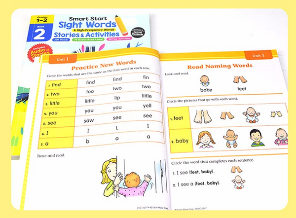 Smart Start Sight Words- Pre K to K, Grades 1 to 2
