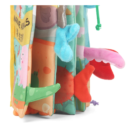 Animal Tail Baby Soft Cloth Books