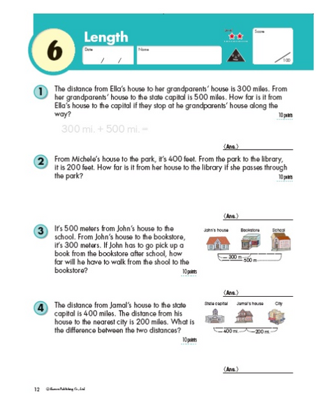 Kumon Word Problems