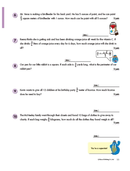 Kumon Word Problems