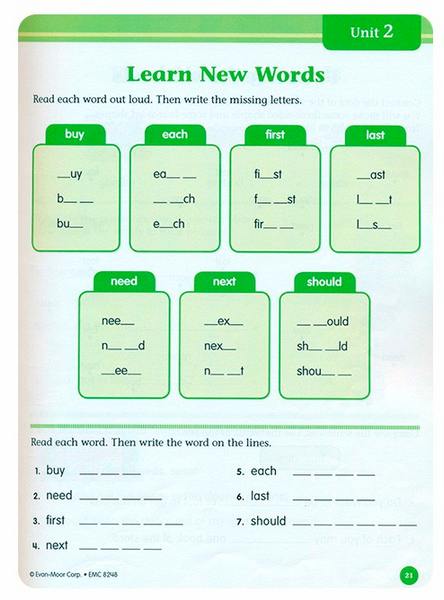 Smart Start Sight Words- Pre K to K, Grades 1 to 2