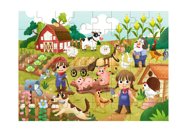 Farm 48 pc. Wooden Puzzle