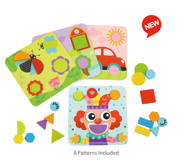 4 in 1 Chunky Wooden Shape Puzzle