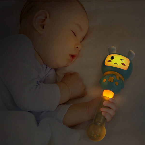 Musical Baby Bunny Rattle Toy with light and sound