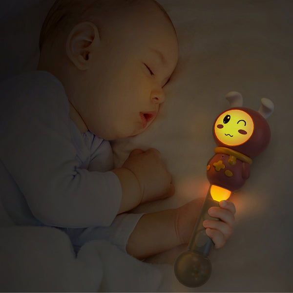 Musical Baby Bunny Rattle Toy with light and sound