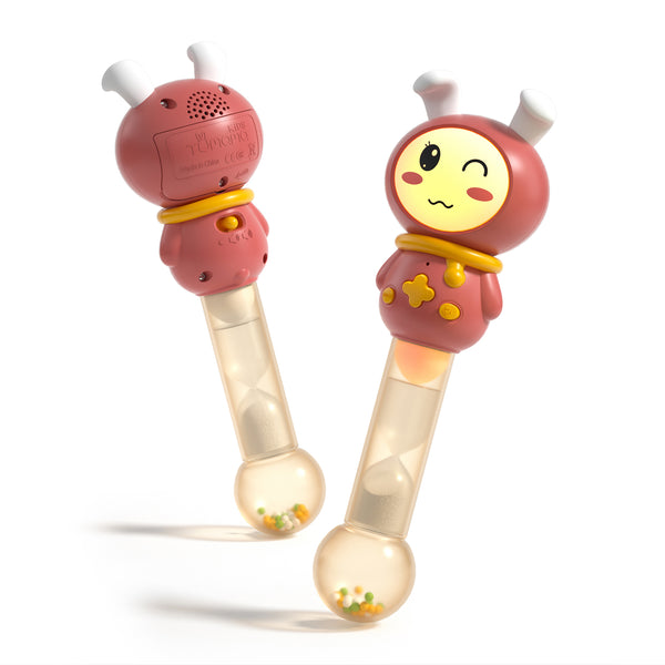 Musical Baby Bunny Rattle Toy with light and sound
