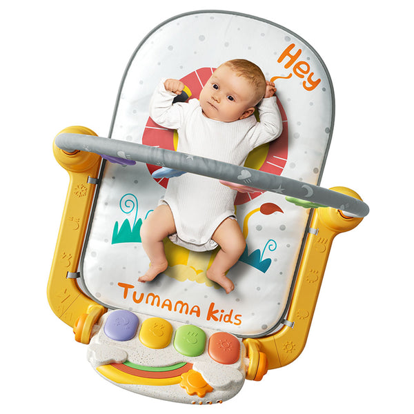 Musical Activity Play Gym  with Rattle Bluetooth, Lights & Sound - Lion