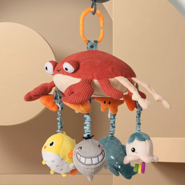 Giraffe Crib Musical Mobile & Projector with Marine Soft Hanging Toys