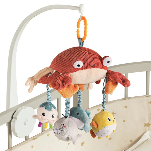 Giraffe Crib Musical Mobile & Projector with Marine Soft Hanging Toys