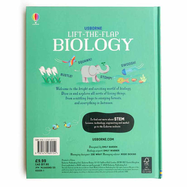 Usborne Lift- the- Flap Biology Hard Cover