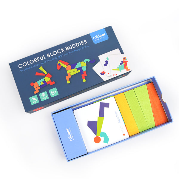 Colorful Block Buddies Tangram