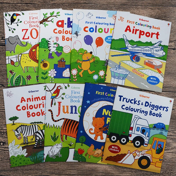 Usborne Colouring Book with Stickers