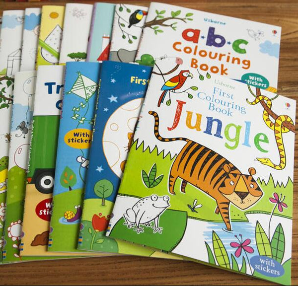 Usborne Colouring Book with Stickers