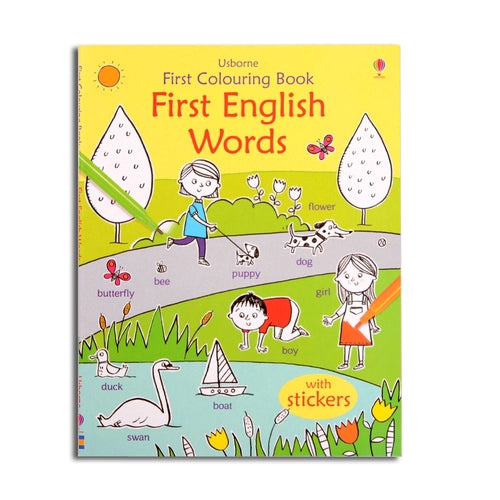 Usborne Colouring Book with Stickers