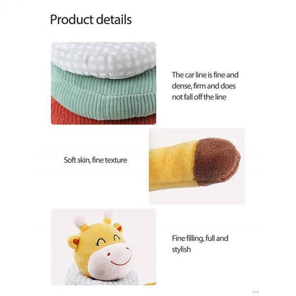 Stuffed Giraffe Stacking Ring Rattle Toy