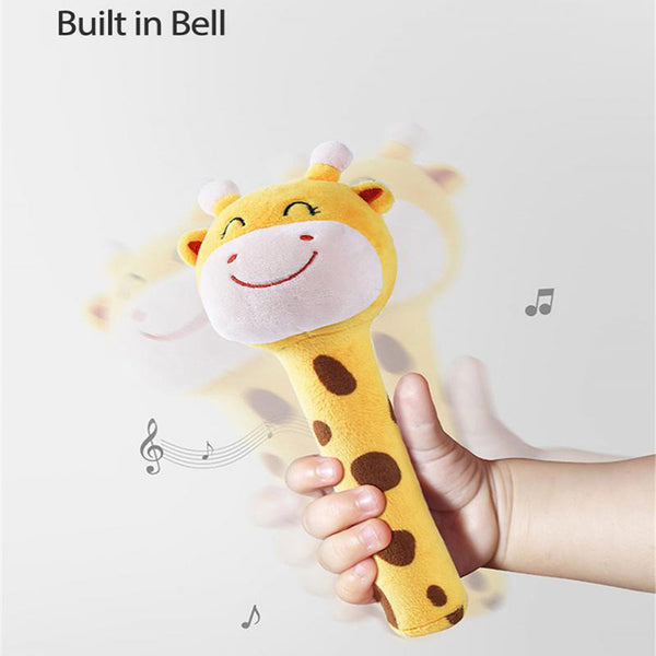 Stuffed Giraffe Stacking Ring Rattle Toy