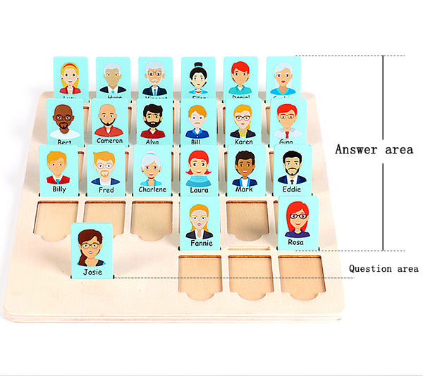 Guess Who Memory Matching Game
