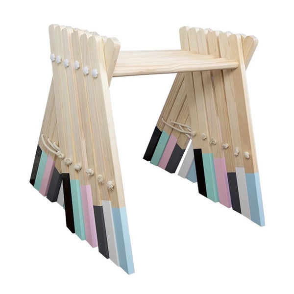 Wooden Baby Gym w/ Accessories