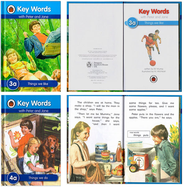 Ladybird Key Words with Peter and Jane Boxed Set (36 Books) Hard Cover