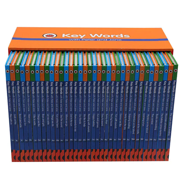Ladybird Key Words with Peter and Jane Boxed Set (36 Books) Hard Cover