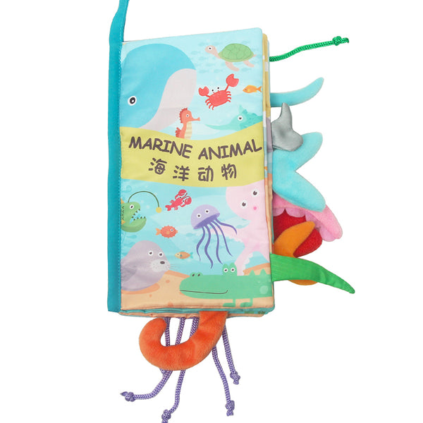 Animal Tail Baby Soft Cloth Books