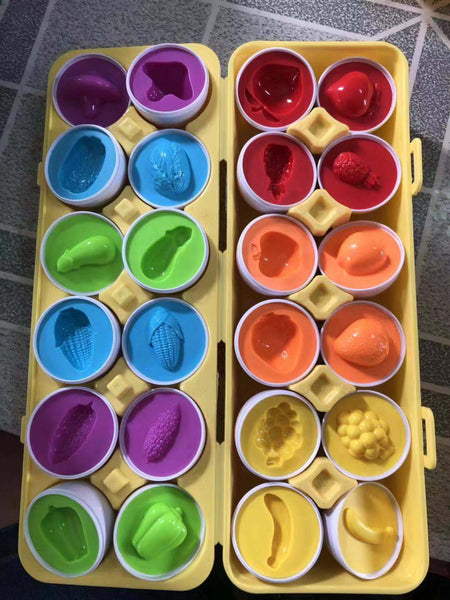 Fruit and Vegetables Matching Egg