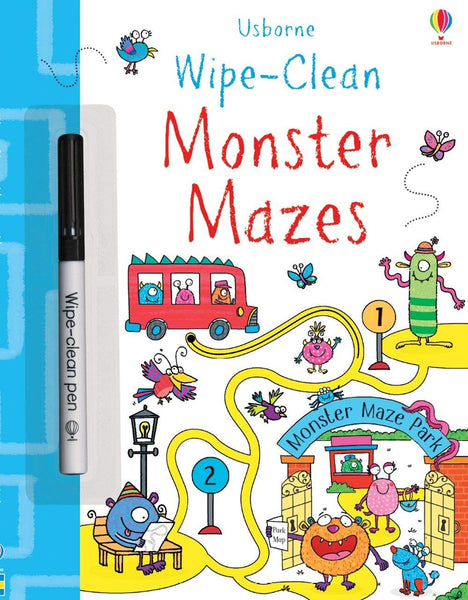 Usborne Wipe-Clean Activity Books with Erasable Marker