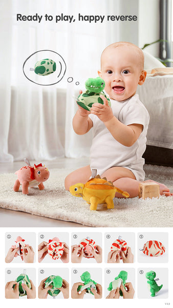 Little Dinosaurs Egg Hanging Plush Set