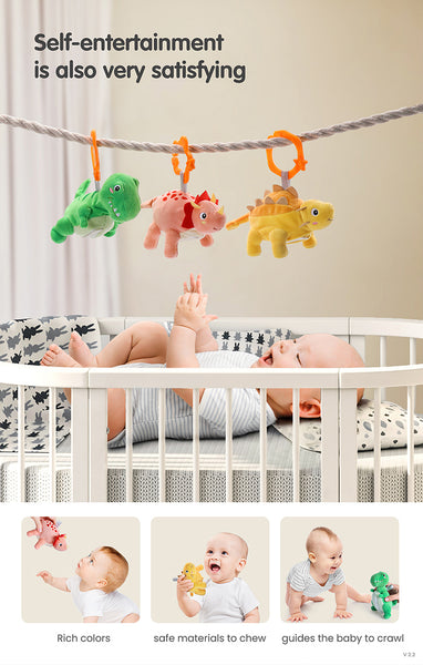 Little Dinosaurs Egg Hanging Plush Set