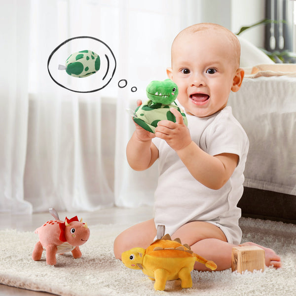 Little Dinosaurs Egg Hanging Plush Set