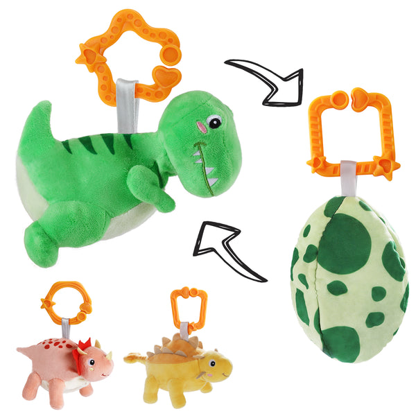 Little Dinosaurs Egg Hanging Plush Set