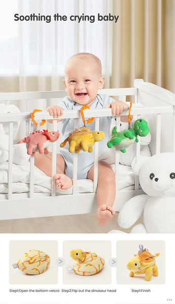 Little Dinosaurs Egg Hanging Plush Set