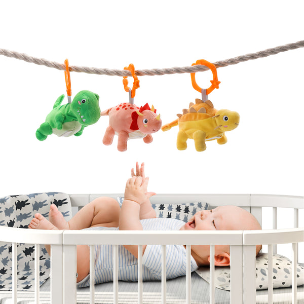 Little Dinosaurs Egg Hanging Plush Set