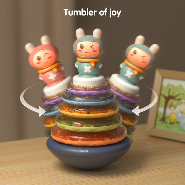 Baby Colorful Stacking Ring Tower with Light & Sound