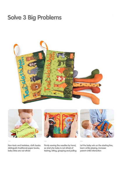 Animal's Tail Soft Cloth Quiet Book