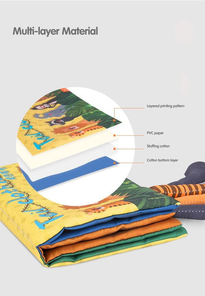 Animal's Tail Soft Cloth Quiet Book