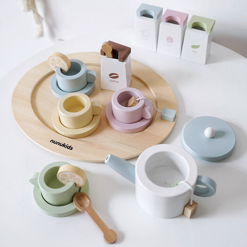 Wooden tea party sales set