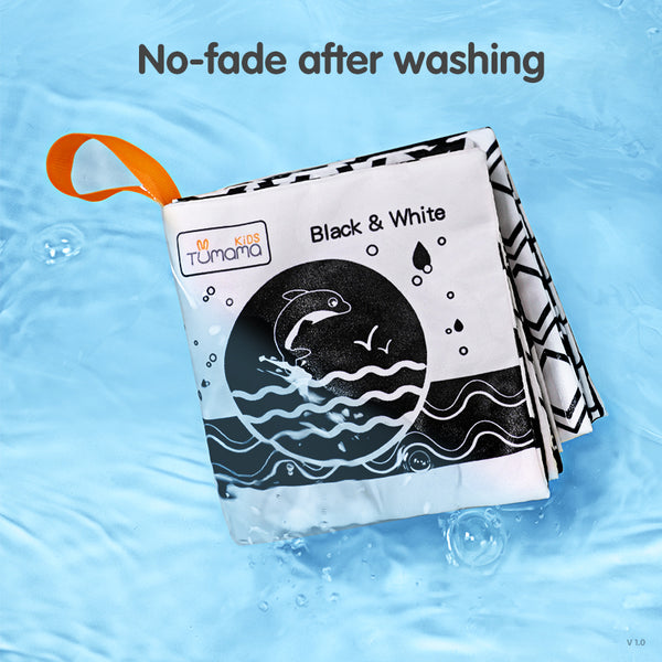 Black & White Baby Soft Cloth Books 4 Piece Set