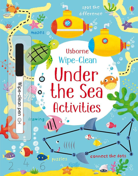 Usborne Wipe-Clean Activity Books with Erasable Marker