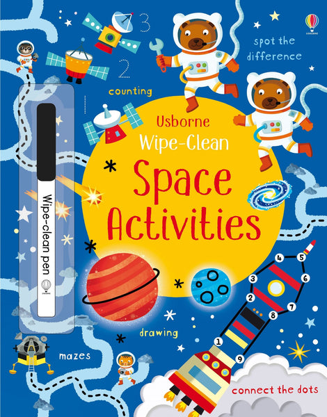 Usborne Wipe-Clean Activity Books with Erasable Marker