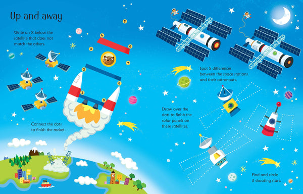 Usborne Wipe-Clean Activity Books with Erasable Marker